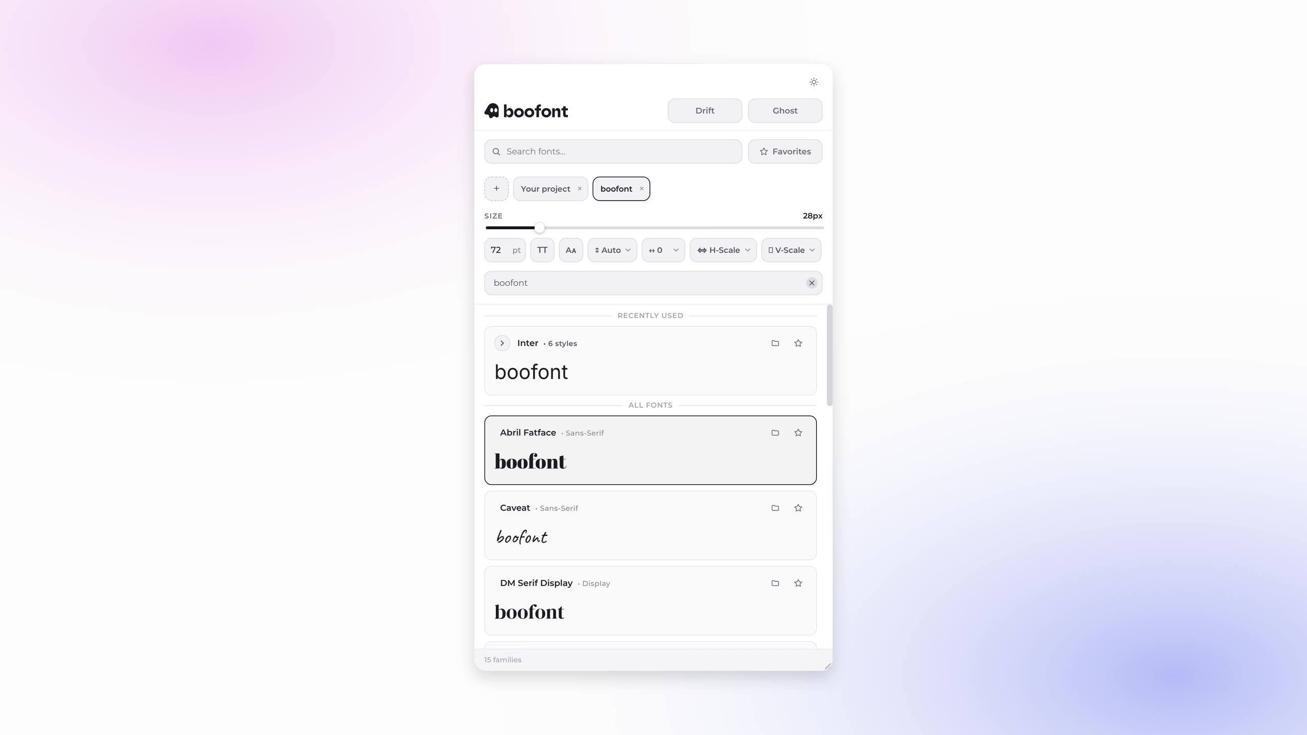 boofont demo preview